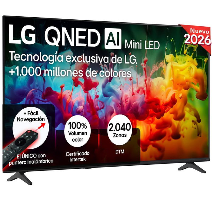 LG QNED 65QNED72B6B Smart TV 65 pulg. 4K Ultra HD Negro